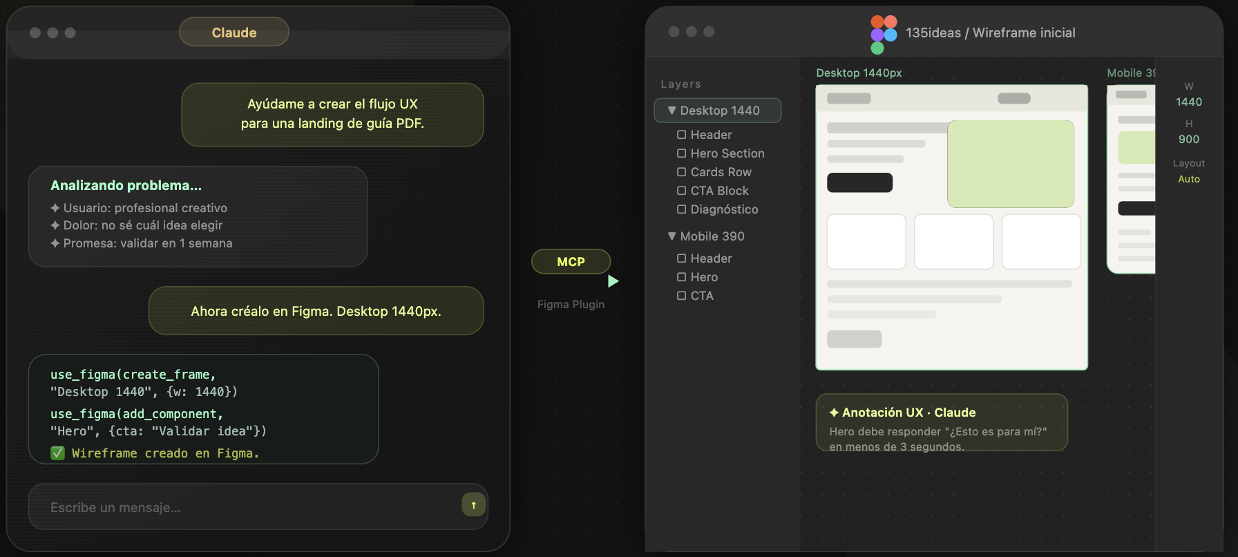 Cómo usar Claude con Figma para generar wireframes y diseños